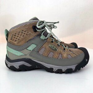 Keen Targhee Vent Mid Women's Hiking Boots in Fumo/Quiet Green size 8.5 US/39 EU